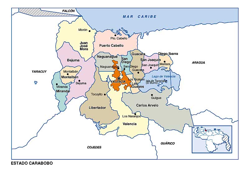 Mapa Politico Edo Carabobo